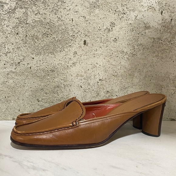 Cole Haan Shoes - Cole Haan slip on leather heel shoes